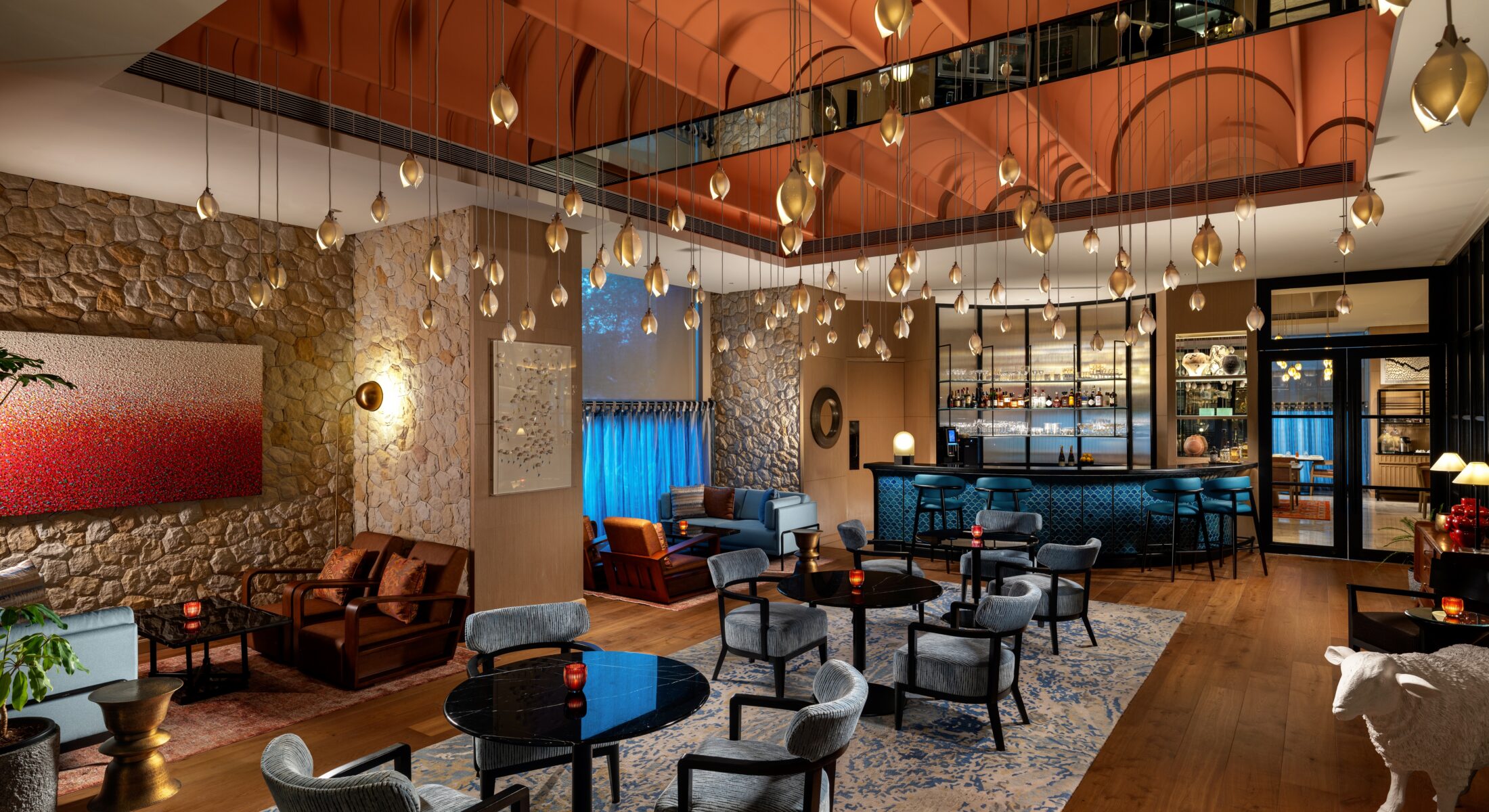 Mercato Lounge at Pullman Chennai Anna Salai all day lounge with coffee, cocktails and casual social dining in Chennai